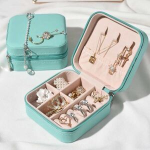 🔅🆕🔅Elegant Mini PU Leather Jewelry Box avail Tiffany Blue & Many More 🎨 ✨🌸